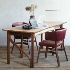 Vintage Desk In Ash And Walnut -PAMONO Sales vintage desk in ash and walnut 4