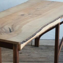 Vintage Desk In Ash And Walnut -PAMONO Sales vintage desk in ash and walnut 6