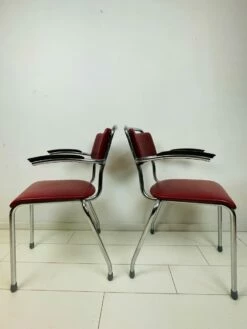 Vintage Dutch Industrial Desk Chairs By Willem Hendrik Gispen For Gispen, 1960s, Set Of 2 -PAMONO Sales vintage dutch industrial desk chairs by willem hendrik gispen for gispen 1960s set of 2 6