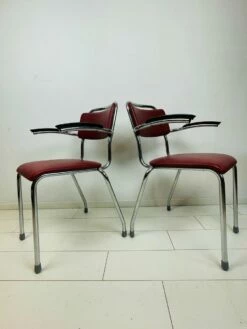 Vintage Dutch Industrial Desk Chairs By Willem Hendrik Gispen For Gispen, 1960s, Set Of 2 -PAMONO Sales vintage dutch industrial desk chairs by willem hendrik gispen for gispen 1960s set of 2 7
