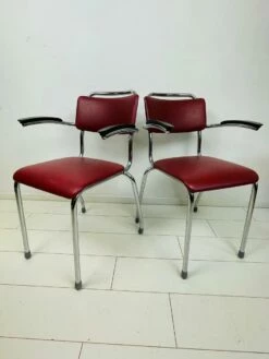 Vintage Dutch Industrial Desk Chairs By Willem Hendrik Gispen For Gispen, 1960s, Set Of 2 -PAMONO Sales vintage dutch industrial desk chairs by willem hendrik gispen for gispen 1960s set of 2 8