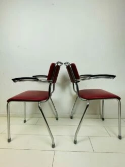 Vintage Dutch Industrial Desk Chairs By Willem Hendrik Gispen For Gispen, 1960s, Set Of 2 -PAMONO Sales vintage dutch industrial desk chairs by willem hendrik gispen for gispen 1960s set of 2 9