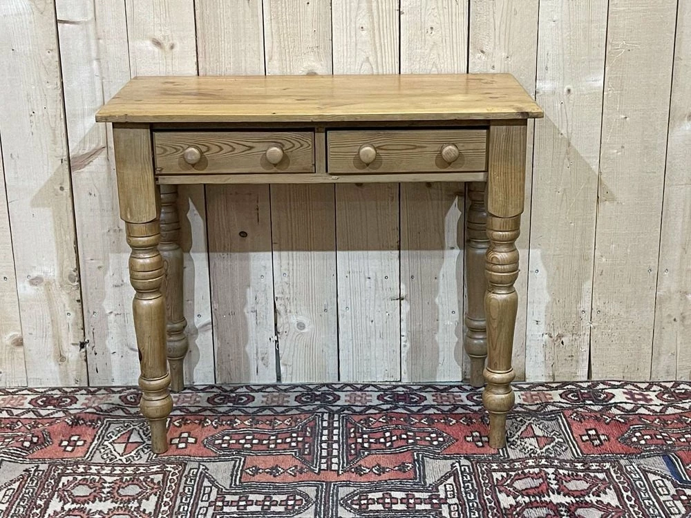 Vintage English Table In Fir, 1950s 3 Vintage English Table In Fir, 1950s