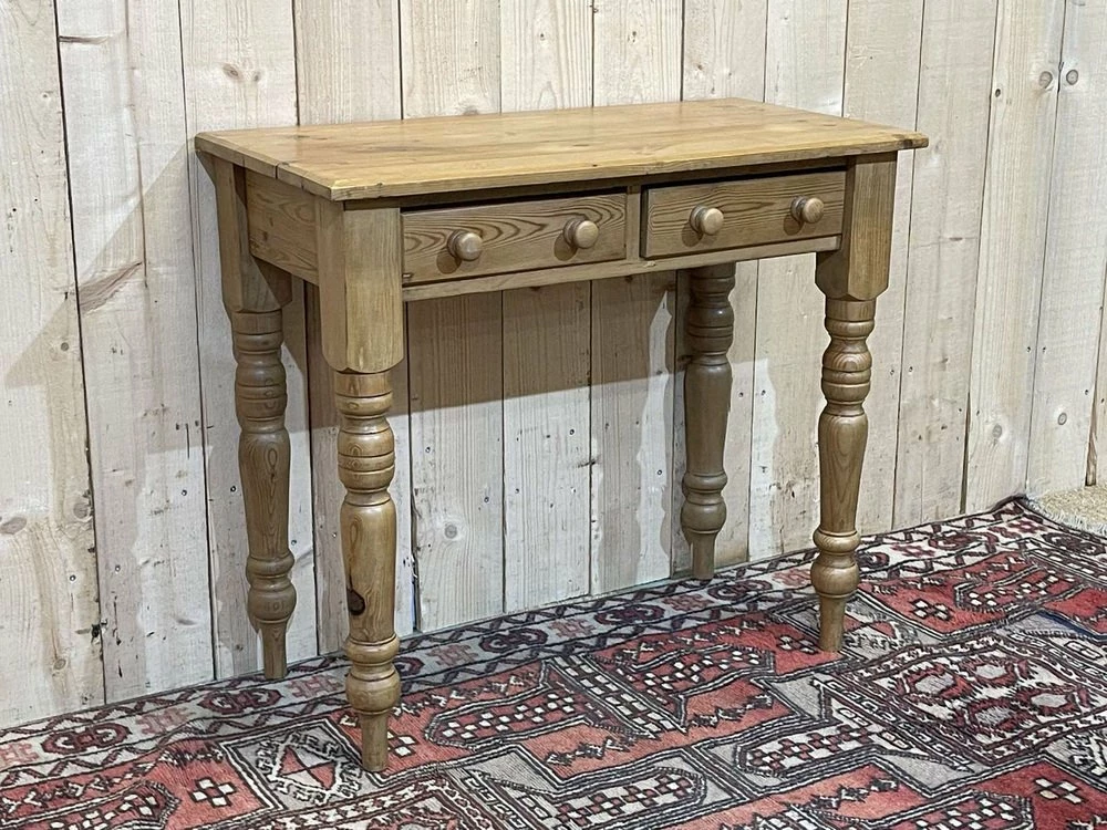 Vintage English Table In Fir, 1950s 6 Vintage English Table In Fir, 1950s - Image 4