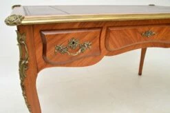 Vintage French Leather Top Bureau Plat Desk, 1950s -PAMONO Sales vintage french leather top bureau plat desk 1950s 10