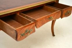 Vintage French Leather Top Bureau Plat Desk, 1950s -PAMONO Sales vintage french leather top bureau plat desk 1950s 12