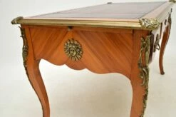 Vintage French Leather Top Bureau Plat Desk, 1950s -PAMONO Sales vintage french leather top bureau plat desk 1950s 9
