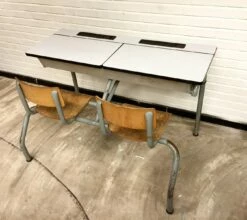 Vintage Industrial School Desk, 1960s
