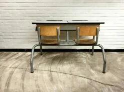 Vintage Industrial School Desk, 1960s -PAMONO Sales vintage industrial school desk 1960s 5