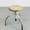Vintage Industrial White Swivel Chair -PAMONO Sales vintage industrial white swivel chair 1