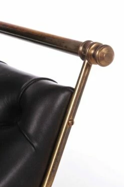 Vintage Leather & Gilt Brass Harpers Stool, France, 1950s 27 Vintage Leather & Gilt Brass Harpers Stool, France, 1950s -PAMONO Sales vintage leather gilt brass harpers stool france 1950s 12