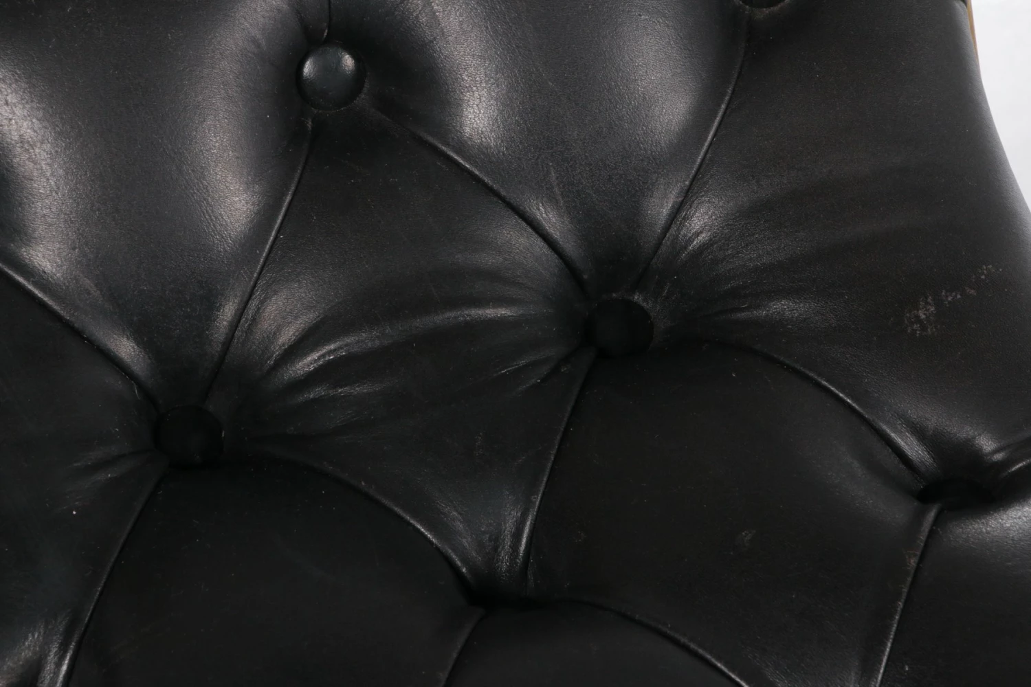 Vintage Leather & Gilt Brass Harpers Stool, France, 1950s 11 Vintage Leather & Gilt Brass Harpers Stool, France, 1950s - Image 9