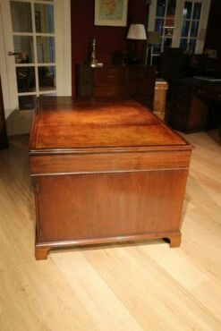 Vintage Mahogany Partner Desk -PAMONO Sales vintage mahogany partner desk 5