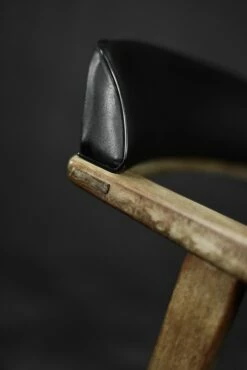 Vintage Mid-Century Scandinavian Geometric Office Chair In Mahogany, 1960s -PAMONO Sales vintage mid century scandinavian geometric office chair in mahogany 1960s 14