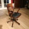 Vintage Office Chair In Beech