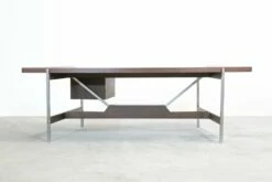 Vintage Rosewood Modernist Office Desk -PAMONO Sales vintage rosewood modernist office desk 11