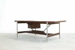 Vintage Rosewood Modernist Office Desk -PAMONO Sales vintage rosewood modernist office desk 13