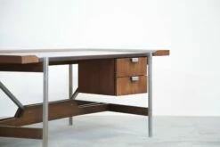 Vintage Rosewood Modernist Office Desk -PAMONO Sales vintage rosewood modernist office desk 15
