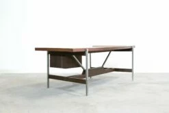 Vintage Rosewood Modernist Office Desk -PAMONO Sales vintage rosewood modernist office desk 9