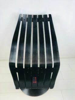 Vintage Scandinavian Black Bended Wood & Fabric Swivel Chair By Hans Brattrud, 1968 -PAMONO Sales vintage scandinavian black bended wood fabric swivel chair by hans brattrud 1968 11