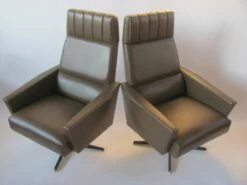 Vintage Swivel Armchairs By Up Závody Rousínov, Czechoslovakia, 1970s, Set Of 2 -PAMONO Sales vintage swivel armchairs by up zavody rousinov czechoslovakia 1970s set of 2 5