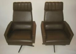 Vintage Swivel Armchairs By Up Závody Rousínov, Czechoslovakia, 1970s, Set Of 2 -PAMONO Sales vintage swivel armchairs by up zavody rousinov czechoslovakia 1970s set of 2 7