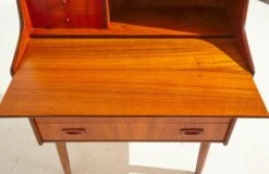 Vintage Teak Bureau Desk, 1960s -PAMONO Sales vintage teak bureau desk 1960s 10
