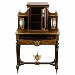 Vintage Walnut Ladies Desk -PAMONO Sales vintage walnut ladies desk 3