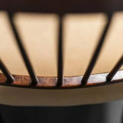 Vintage Wood And Leather Office Chairs, 1950s, Set Of 3 -PAMONO Sales vintage wood and leather office chairs 1950s set of 3 6