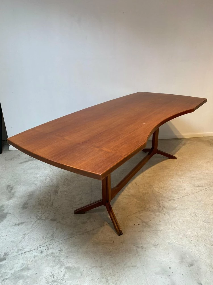 Vintage Wood Italian Desk, 1960s 3 Vintage Wood Italian Desk, 1960s