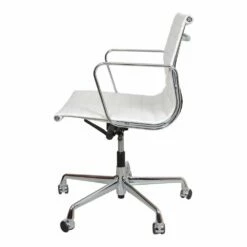 White Leather Ea-117 Office Chair By Charles Eames For Vitra, 2000s -PAMONO Sales white leather ea 117 office chair by charles eames for vitra 2000s 4