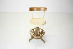 Wooden Height Adjustable Chair, Czechoslovakia, 1920s