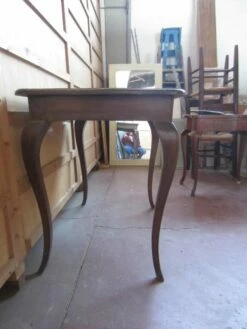 Writing Table With Bowed Legs, 1940s -PAMONO Sales writing table with bowed legs 1940s 6